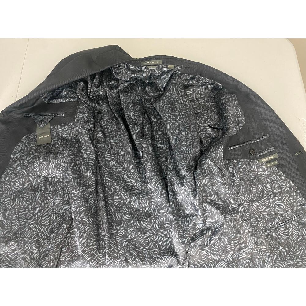 Men Indochino 2-button houndstooth plaid wool 2-piece blazer pants suit, 42R/36W - Picture 6 of 9